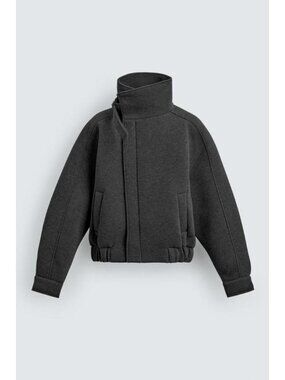 ZARA TECHNICAL WRAP-NECK JACKET